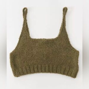 Urban Outfitters Out From Under Sweater Tank Top Moss Green
